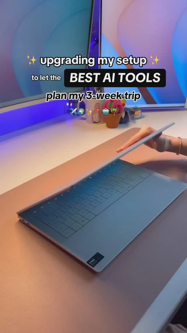 AD | I let the best AI tools 🤖 you can get plan my next big trip! ✈️🌏 And it is all powered by a new 8️⃣times more performant setup.​
​
What’s different about the new @dell XPS 14 AI Laptop, with the latest Intel Core Ultra Processors...​
​
💪 is that it doesn’t rely just the GPU (Graphics Processing Unit) that has 3.1x the graphics performance of the prior gen,​
​
which is great at doing heavy lifting 🏋️‍♀️ like creating graphics with CoCreator, 🎨​
​
🧠or even the CPU (Central Processing Unit) - with low 🌱 and power ⚡states.​
​
💎It also has an NPU (Neural Processing Unit) - that’s faster 🏃‍♂️than a CPU and uses far less power 💡than a GPU​
​
which is perfect for creating my daily trip plan - figuring out all our activities, packing lists, and dates - in CoPilot using just a prompt🫶​
​
🤯 And somehow, all fits in this super thin PC that I can take anywhere.​
​
👉👉👉 So don’t miss the special offers in my bio! 🔗 
#XPS #Intel #IntelCoreUltraProcessor #DellBFCM  🏷️ #ai #setupupgrade #gamingsetup #lifeintech #wfhsetup #traveltips #homeoffice #laptop #digitalnomad #setupinspiration #copilot #cocreator